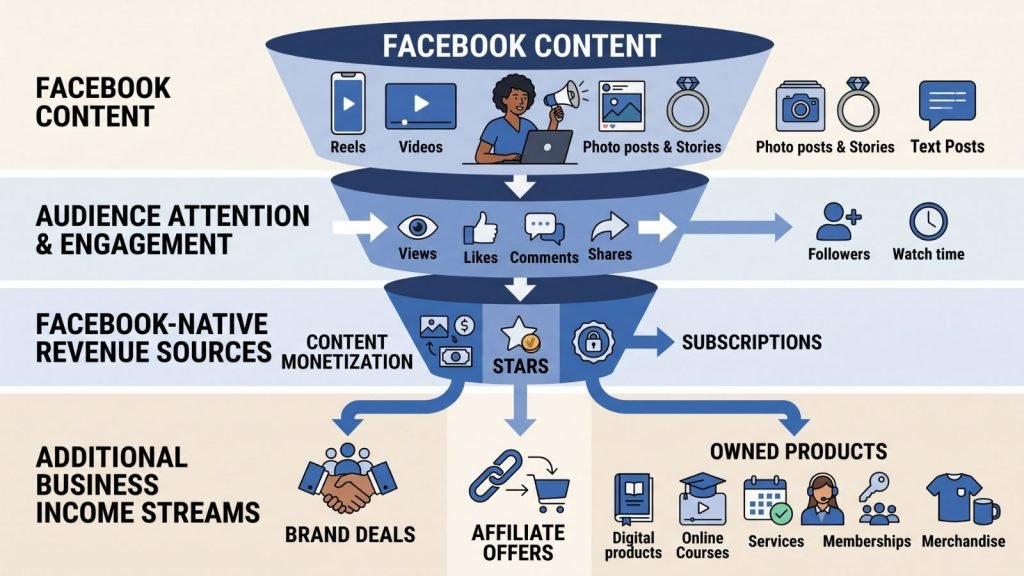 Facebook revenue funnel