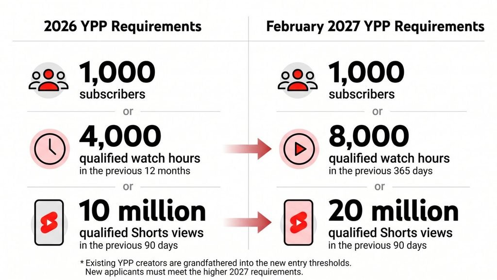 youtube partner program changes